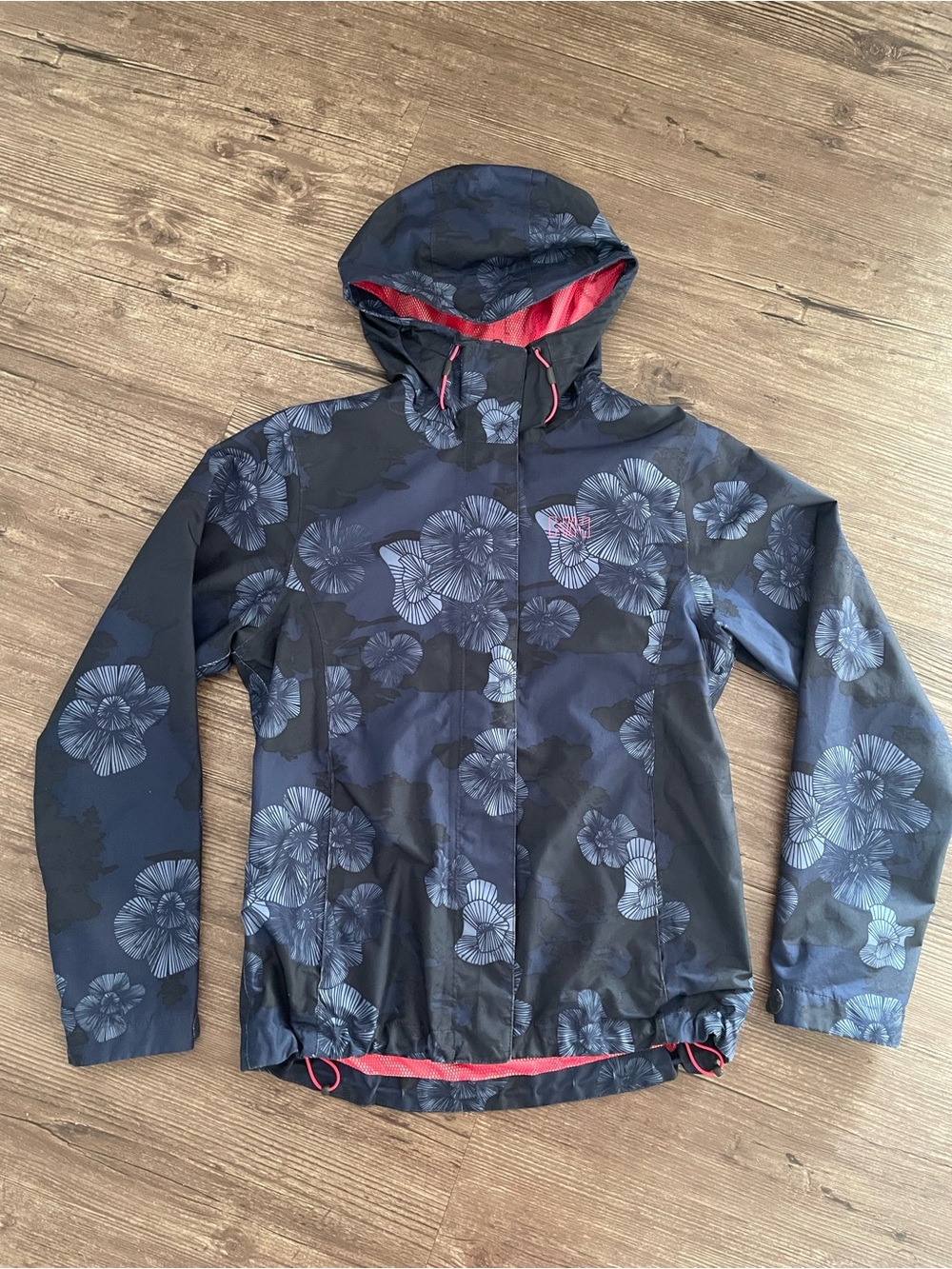 Helly Hansen Navy Jacket with Bright Pink Lining